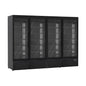 Getränkekühlschrank 2.500 Liter, schwarz, 2.508 × 710 × 2.030 mm | A&S KS-2500-N