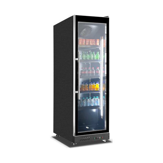 Beverage cooler 500 litres, black, 620 × 635 × 1980 mm | A&S KS-620-N
