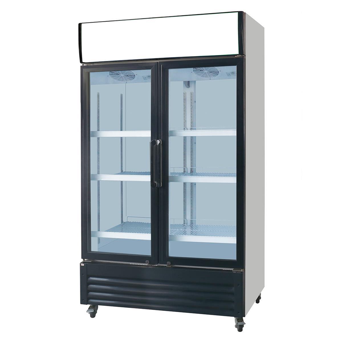 Getränkekühlschrank mit Display 810 Liter, 1250 × 700 × 2100 mm | A&S KS-810