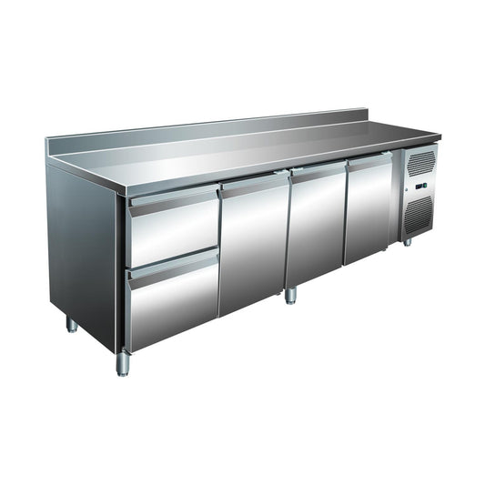 VIP refrigerated counter with 1 × 2 drawers and 3 doors -2 to +8°C 2,230 × 700 × 960 mm | A&S KT4C2A-VIP