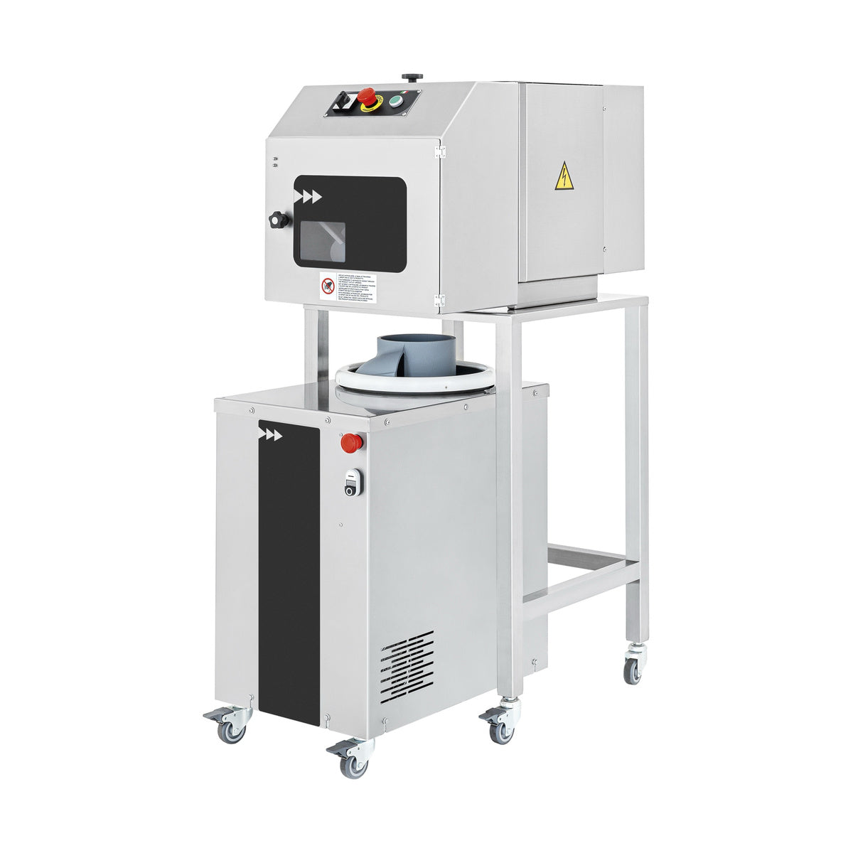 Teigroller und Teigportionierer, bis 700 Portionen Pizzateig pro Stunde, 660 × 880 × 1550 mm | A&S PP-PR300XL