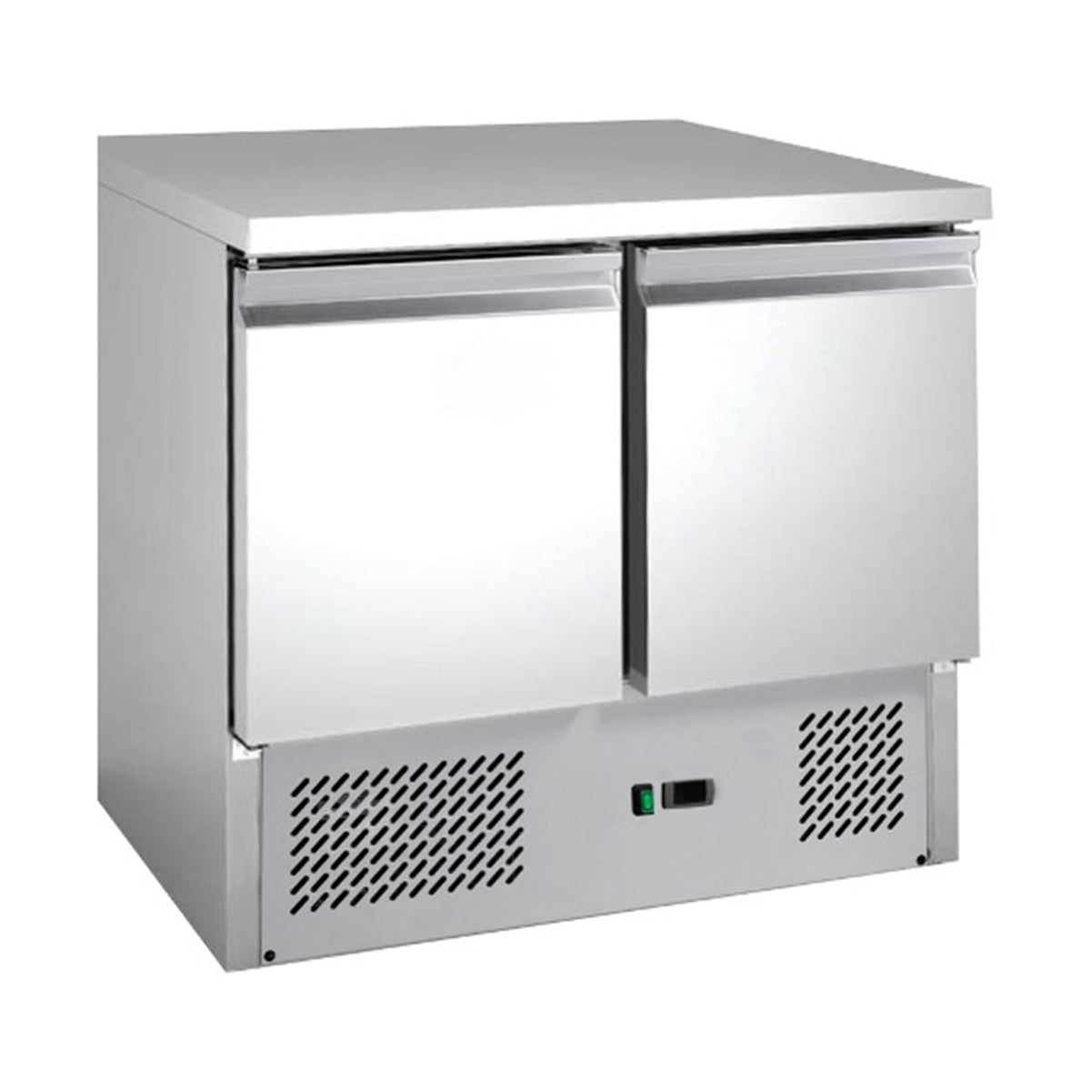 Saladette mit eingebauter Kühlung, 2 Türen, Volumen: 159 Liter, 900 × 700 × 850 mm | A&S S901-P