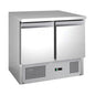 Saladette mit eingebauter Kühlung, 2 Türen, Volumen: 159 Liter, 900 × 700 × 850 mm | A&S S901-P