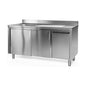 Spülschrank mit Abfallbehälter, 1 Becken rechts, Bautiefe 700 mm, 1400x700x850 mm | A&S SPSCH1471BR-A