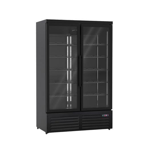 Freezer with 1250 litres, black, 1253 × 710 × 2030 mm | A&S TKS-1038-N