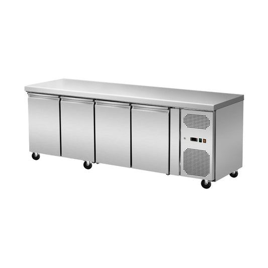 UNDERCOUNTER FREEZER WITH CASTORS 4 MODULES     W x D x H   2,230 × 700 × 860 mm, 550 L | A&S TKT4TTTTR