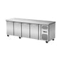 TIEFKÜHLTISCH  MIT ROLLEN 4 MODULE     B x T x H   2.230 × 700 × 860 mm, 550 L | A&S TKT4TTTTR