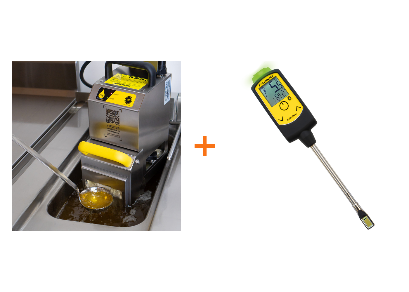 VITO VS Frittierölfilter Set mit VITO FT CONNECT Öltester