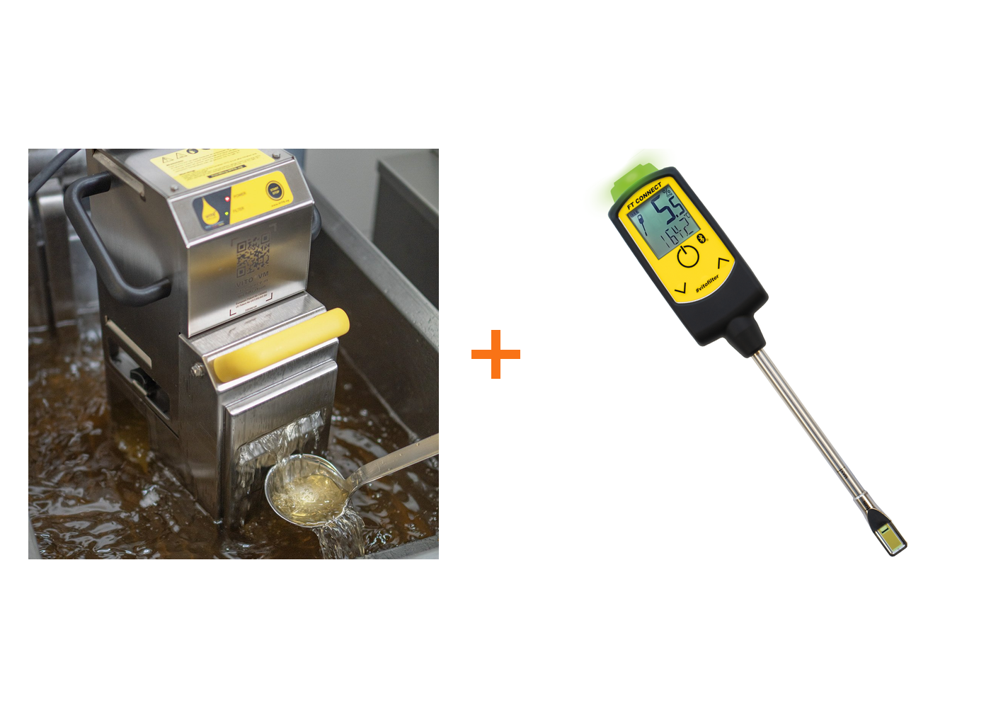 VITO VM Frittierölfilter Set mit VITO FT CONNECT Öltester