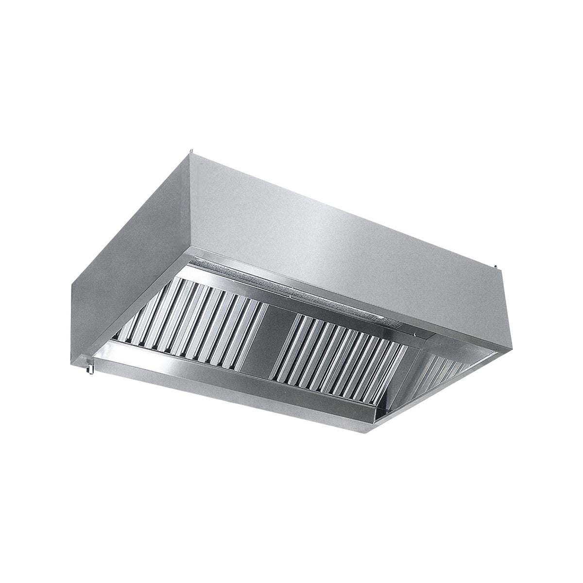 Kastenhaube mit Motor und Regler, Edelstahl 0,8 mm AISI 430, Fettablassventil, Filter 4 | A&S WHKMR18090A