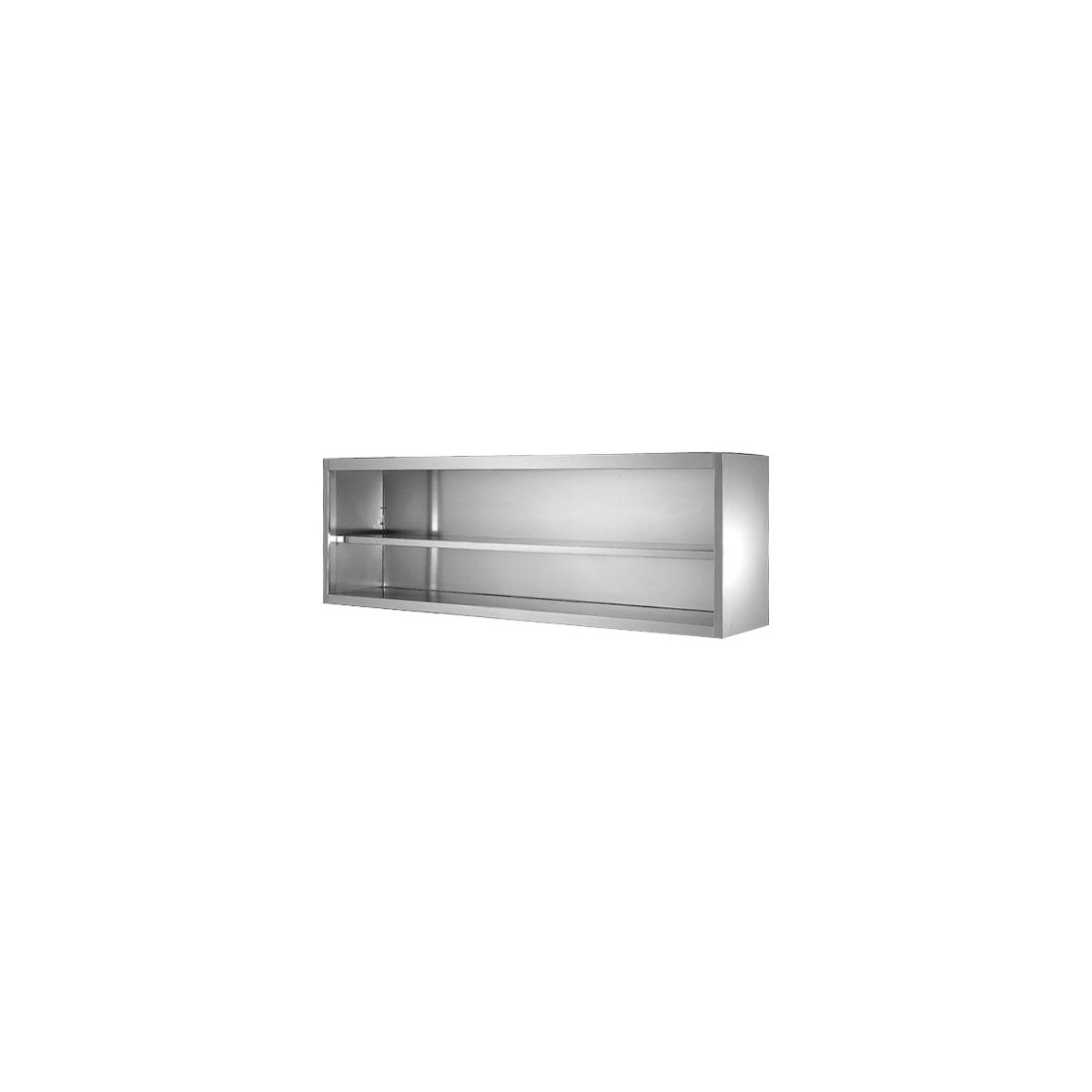 Wandhängeschrank offen, Bautiefe 400 mm, 1600 × 400 × 600 mm | A&S WHSOC160